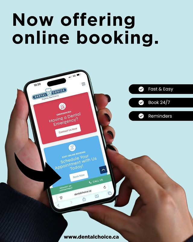 dental choice offering online booking